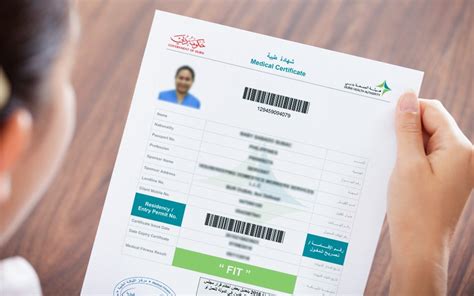 Dubai Medical Fitness Report Online .